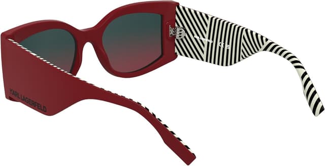 Detalle de KARL LAGERFELD Occhiali Donna: design audace, montatura RX e stile sostenibile