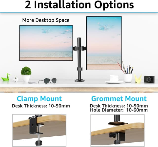 Thumbnail 5 de MOUNTUP Dual Monitor Stand 13–32 Inch