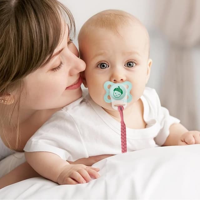 Thumbnail 6 de Aolso Catenella Portaciuccio intrecciata in cotone con adattatore in silicone (confezione da 4 catenelle)