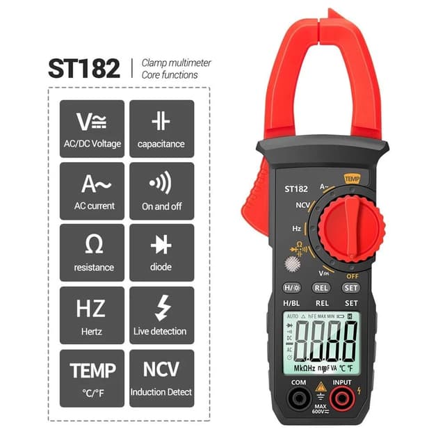 Detalle de Digital clamp meter for AC current, AC/DC voltage