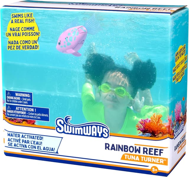 Thumbnail 6 de SwimWays Rainbow Reef Tuna Turner Pool Fish Toy (Water-Activated, Batteries Included) for Ages 5+