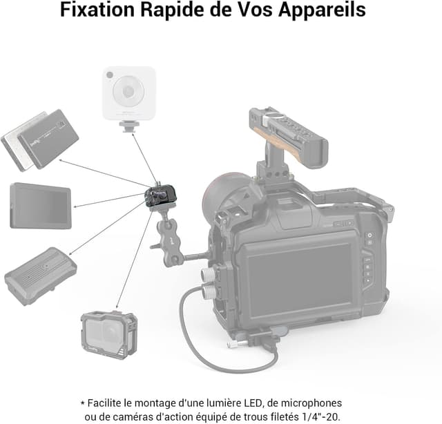 Thumbnail 6 de SMALLRIG 3730B plaque supérieure 5 kg