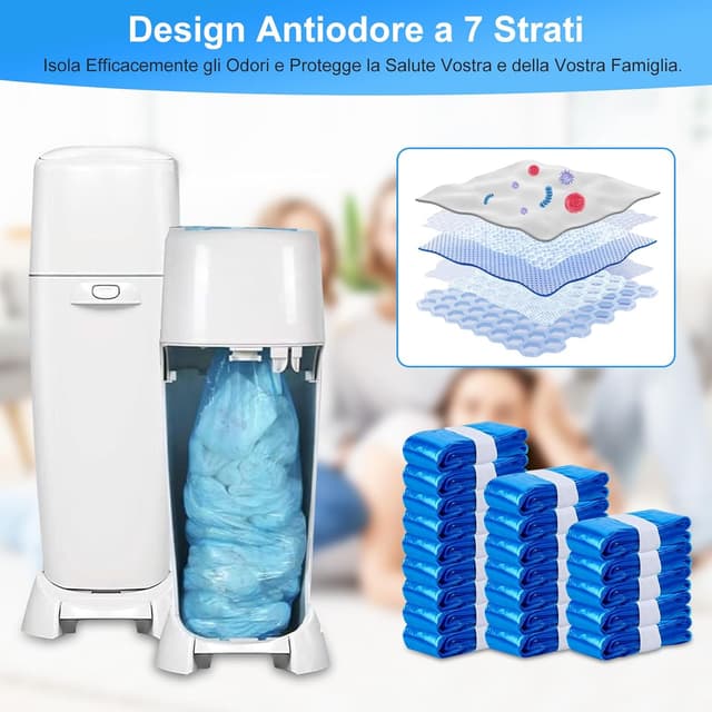 Thumbnail 2 de Ricarica sacchetti mangiapannolini Twist & Click 4,5 m 🧷