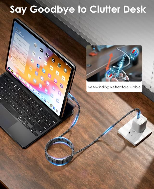 Thumbnail 2 de Magtame Câble USB C magnétique 240W 🔌