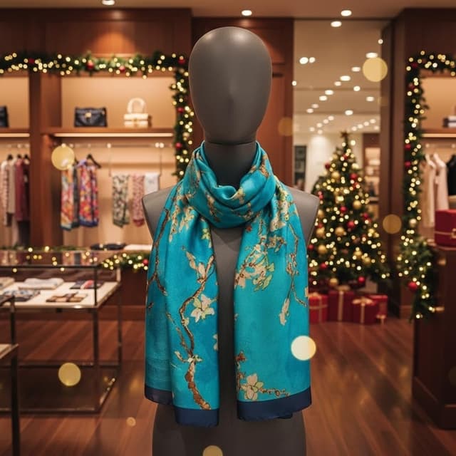 Thumbnail 3 de Trillion London Spring Silk Scarf