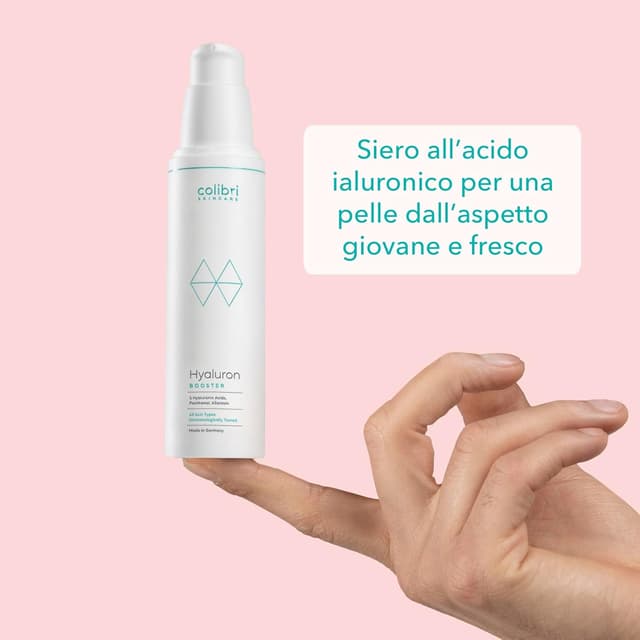 Detalle de Colibri Skincare Hyaluron Booster con acido ialuronico puro 100% (50 ml) – siero viso e contorno occhi