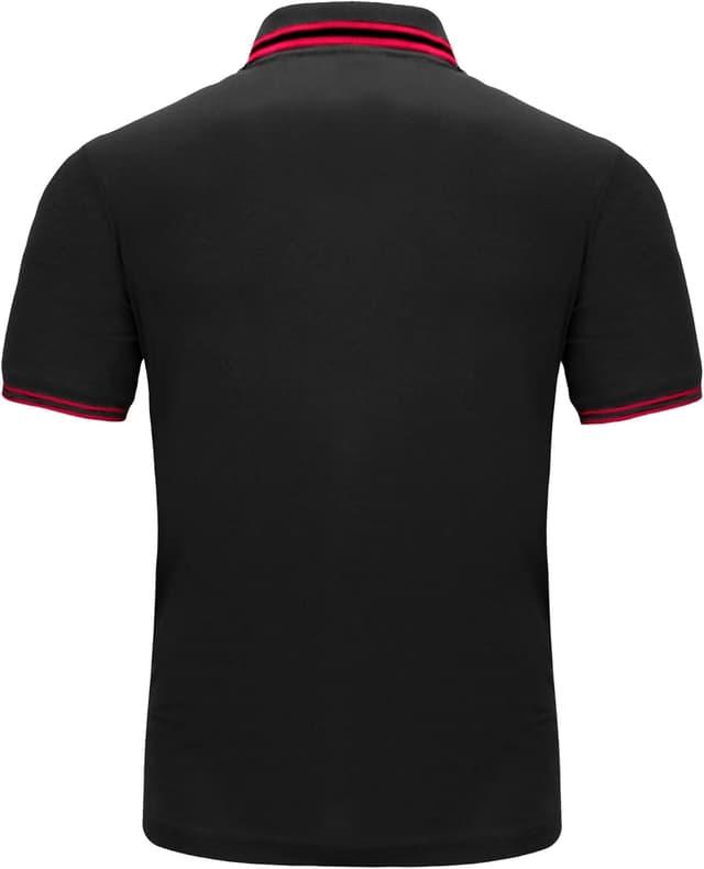 Detalle 2 de geeksport Polo homme manches courtes à séchage rapide (90% polyester, 10% élasthanne)