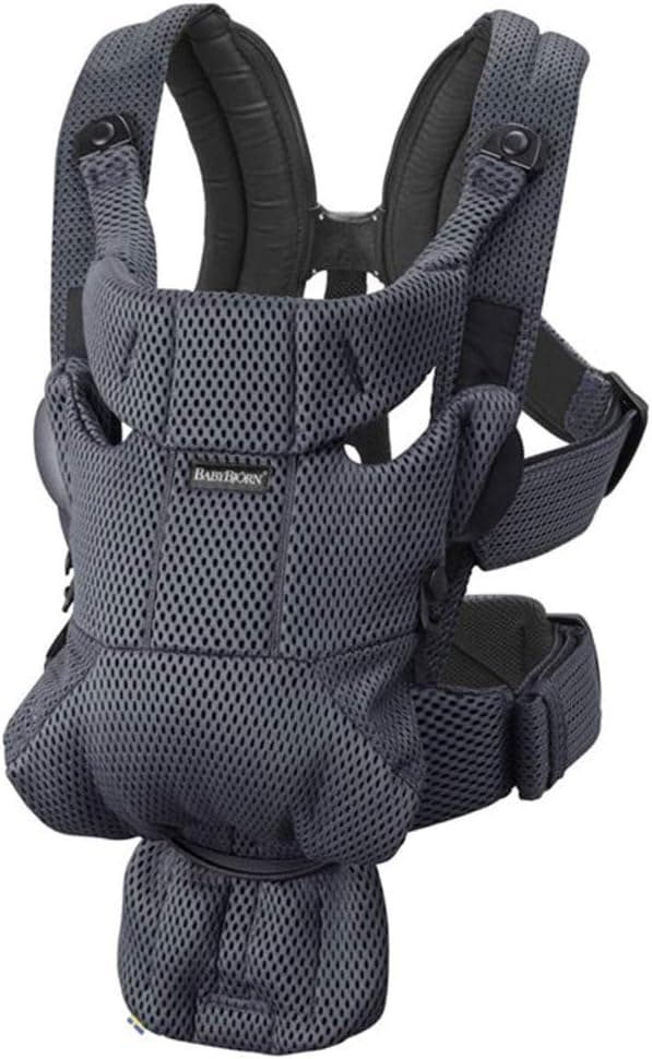 Detalle de BabyBjörn Baby Carrier Move in 3D Mesh (Anthracite) for newborn to ~15 months