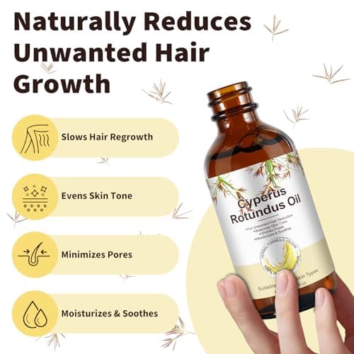 Detalle de Tiuedu Cyperus Rotundus Aceite para depilación y reducción del vello (60)