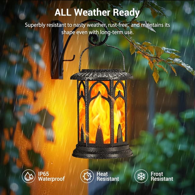 Detalle 2 de GEARLITE solar lanterns for garden 2 pack