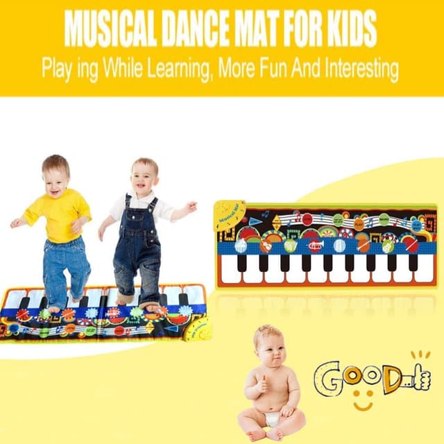 Detalle de 19-key Piano Music & Dance Mat for 1–6 Year Olds (with built-in speaker and recording function)