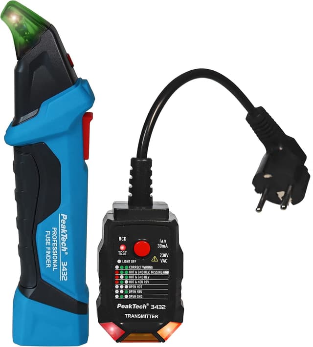 Detalle de PeakTech 3432 Localizador de fusibles