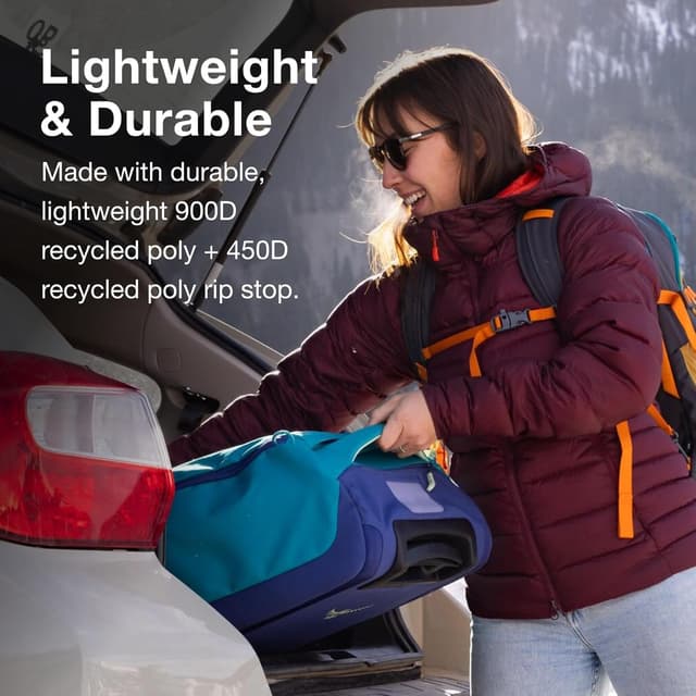 Detalle de Osprey Daylite Carry-On Wheeled Duffel 40 (Black) – lightweight wheeled duffel