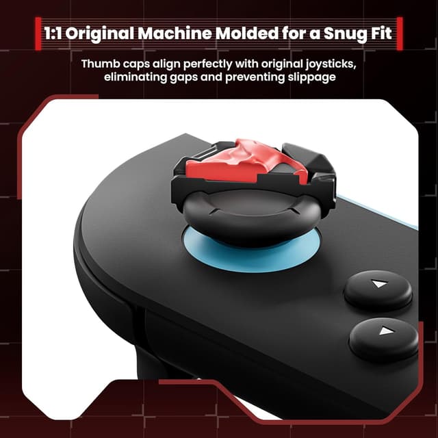 Thumbnail 2 de GeekShare Thumb Grips for Switch 2 (2025) – Replacement Thumb Stick Caps (4PCS) with Skeleton Spirit Armor Design