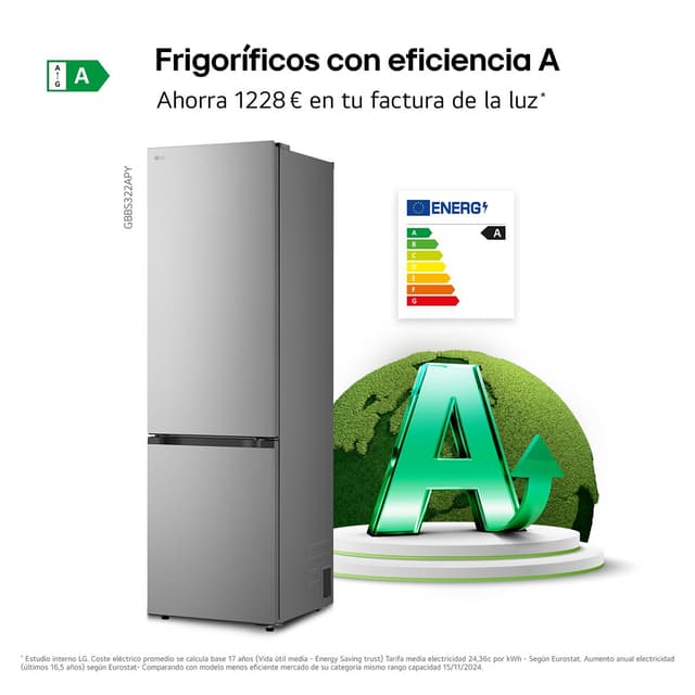 Thumbnail 4 de LG GBBS322APY frigorífico combi 2,03 m