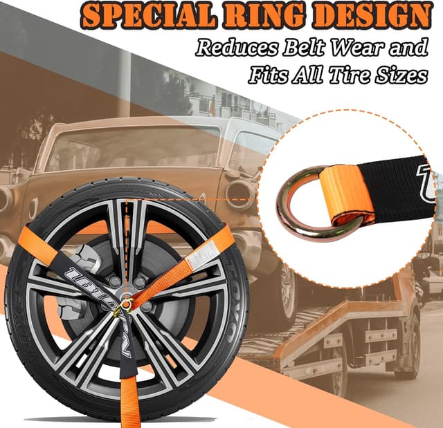 Thumbnail 1 de IBITION Car Tie Down Straps 96"