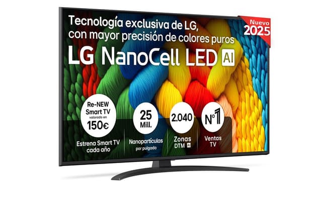 Detalle de LG NANO81 50 pulgadas 4K NanoCell 2025
