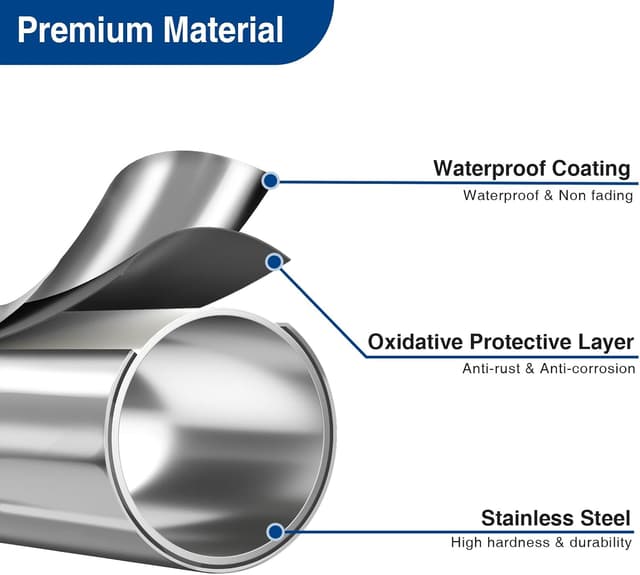 Detalle 2 de Stehender Toilettenpapierhalter aus Edelstahl mit Ablage oben für 4 Ersatzrollen