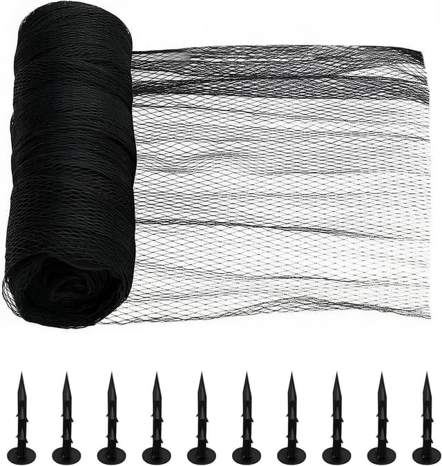 Detalle de 4mx10m Teichnetz feinmaschig (15 mm x 15 mm) – robustes Vogel- & Laubschutznetz aus UV-beständigem HDPE