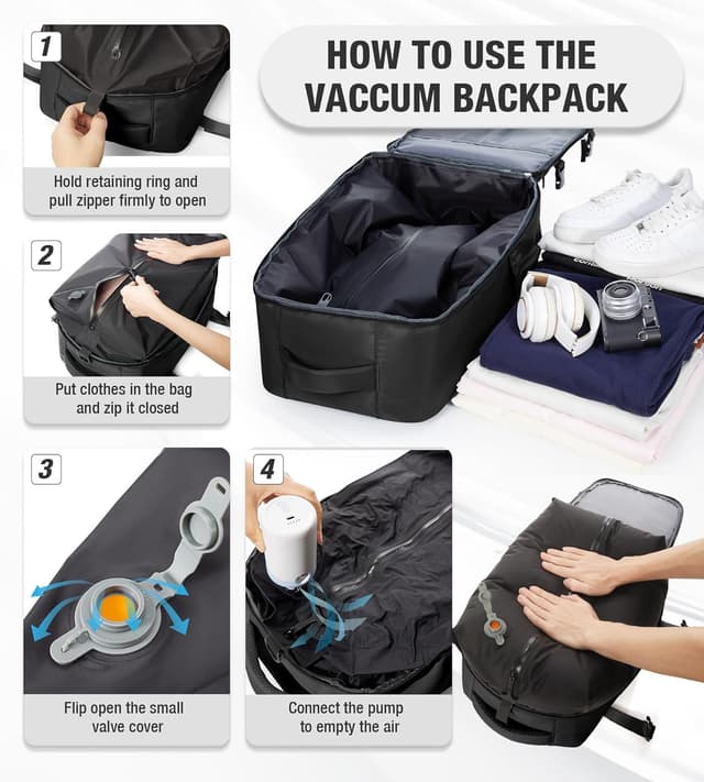 Detalle 2 de BOXSAM Vakuum Rucksack 50x32x25 cm