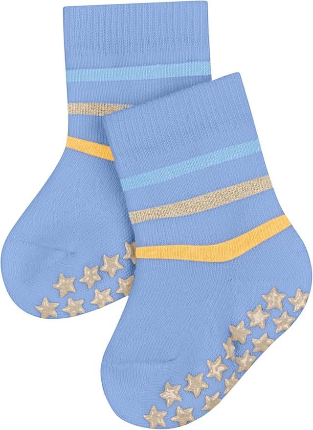 Detalle de FALKE Unisex Baby Multi Stripe Stoppersocken mit Silikonnoppen – 1 Paar (Modell 12181)