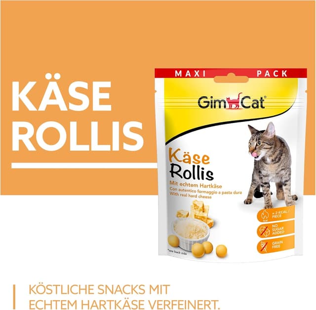 Thumbnail 1 de GimCat Käse Rollis 6 x 140 g 🐱