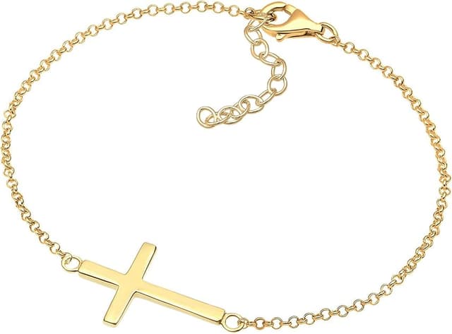 Thumbnail 6 de Elli Pulseras cruz de Fe Plata 925, bañada oro rosa