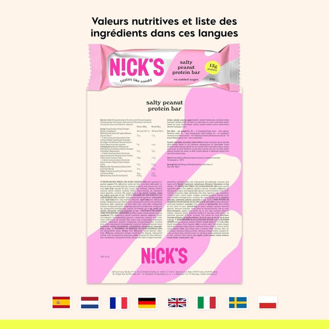 Thumbnail 6 de NICKS Barres protéinées Low Carb 15 g Protéines