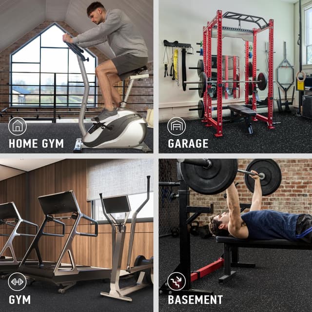 Thumbnail 6 de AIRHOP Losetas de Caucho para Gimnasio 🏋️♀️ 24 Pzs. 60x60cm