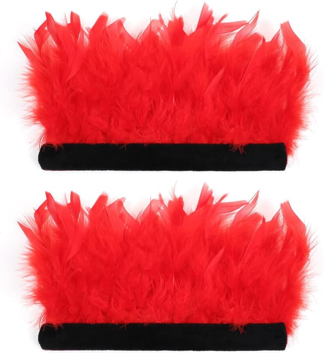 Detalle de MWOOT Red Feather Wrist Cuffs