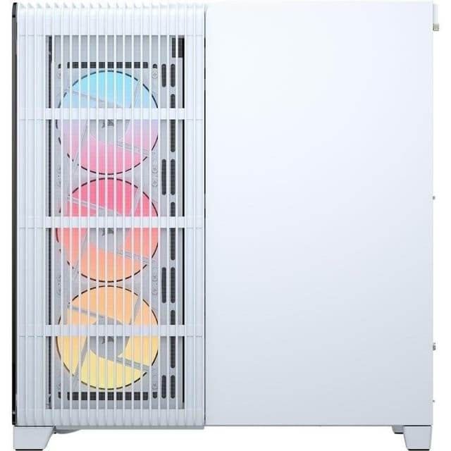 Detalle de Corsair 4500X RS-R ARGB blanca con USB-C y cristal templado (Midi Tower)