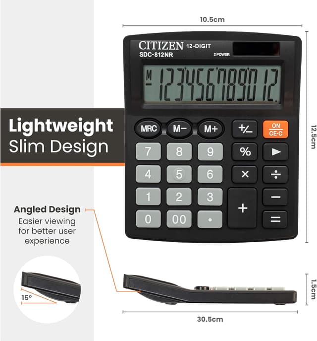 Detalle 2 de Citizen Desk Calculator with large display