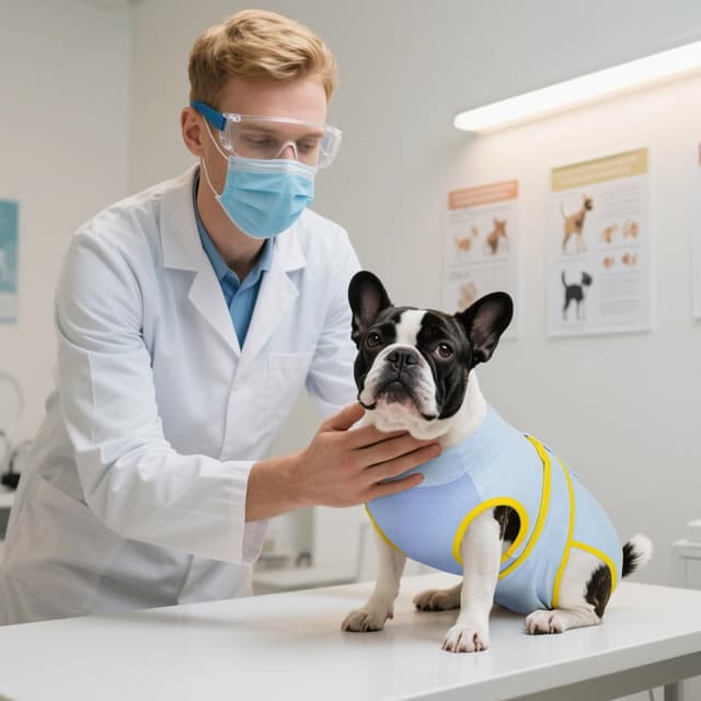 Detalle de Kuoser Recovery Suit for Dogs & Cats After Surgery — E-Collar/Cone Alternative Dog Onesie for Abdominal Wounds