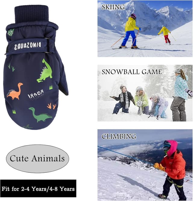 Thumbnail 5 de XIAOHAWANG Kids Ski Gloves waterproof mittens (2–8 yrs)