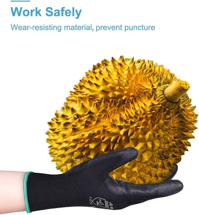 Thumbnail 5 de PU coated safety work gloves EN388 M/8