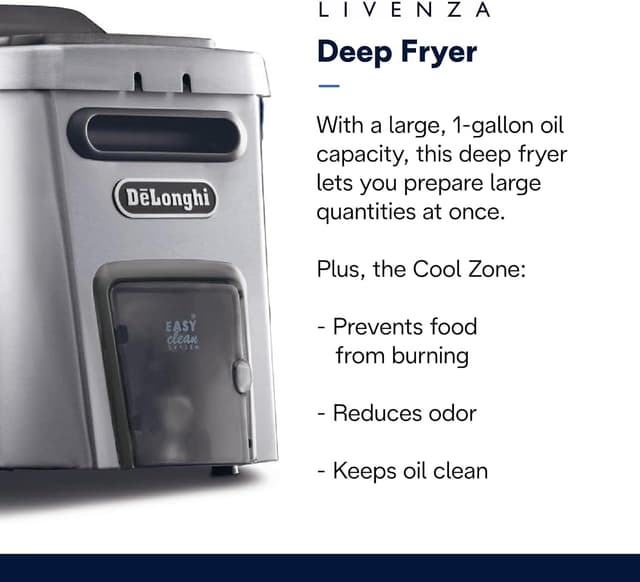 Detalle 2 de De’Longhi Livenza Deep Fryer 4L 🍟