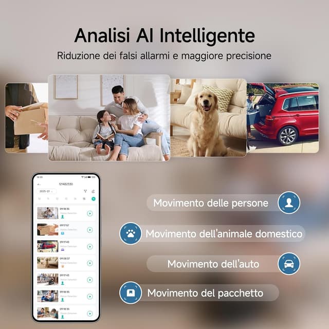 Detalle de fanxiang Telecamera WiFi esterno 2K