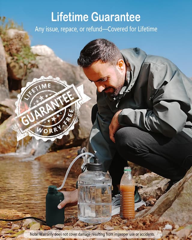 Detalle de BKLES Camping Water Filter 0.01 Micron