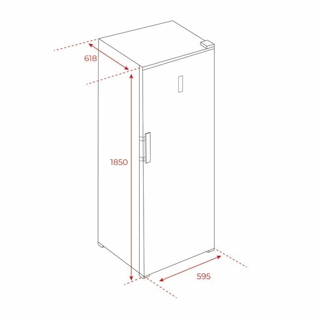 Thumbnail 3 de Teka RSF 75640 INOX congelador 1 puerta ✅