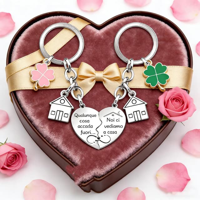 Thumbnail 2 de Portachiavi JRZDFXS Ci vediamo a Casa in acciaio 🏠