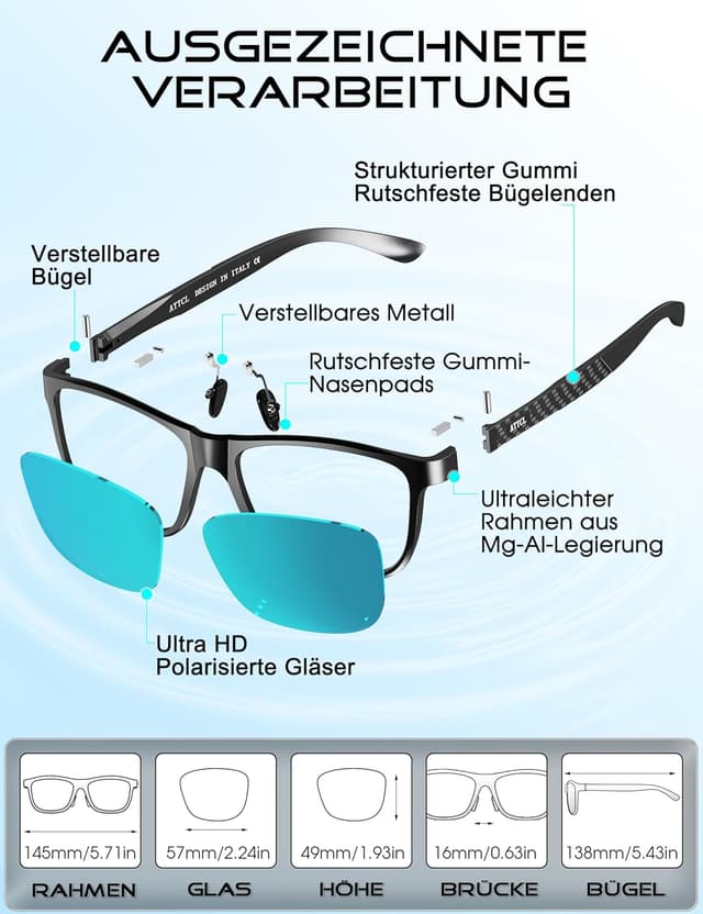 Thumbnail 5 de ATTCL Polarisierte Fahren Sonnenbrille UV400 CAT 3