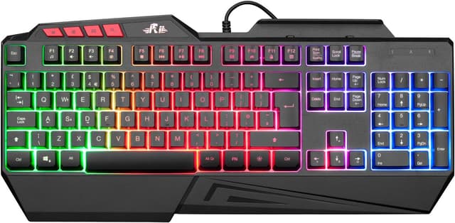 Detalle de Rii RK202 Gaming keyboard with rainbow LED