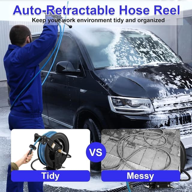 Thumbnail 2 de HoldOneLight 16-Inch 50FT 4000 PSI hose reel