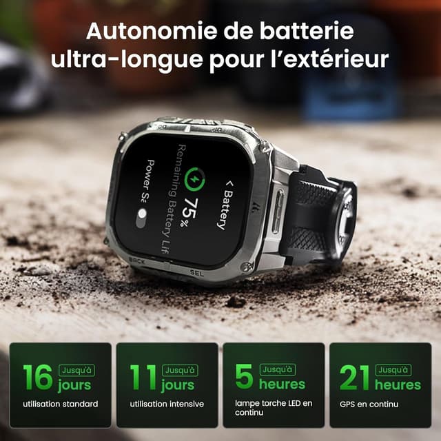 Thumbnail 2 de KOSPET Tank M4C Montre Connectée Homme