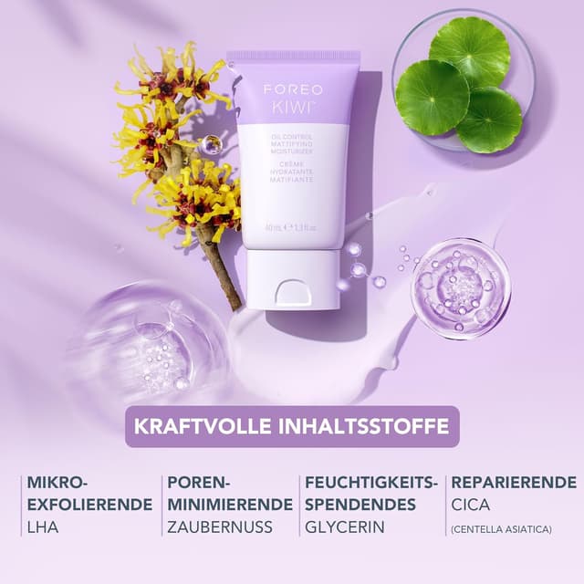 Detalle 2 de FOREO KIWI Oil Control mattierende Feuchtigkeitscreme 40 ml
