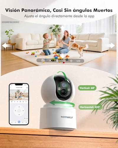 Detalle 1 de Mrowly Mrowly 2.5K 4MP cámara WiFi interior