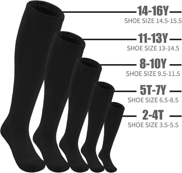 Thumbnail 3 de QBK Toddler Baseball Socks and Belt Combo 2 Pairs