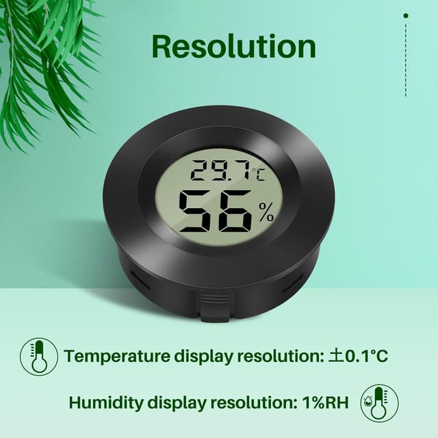 Thumbnail 1 de Thlevel Mini Digital Hygrometer Thermometer 6er-Set