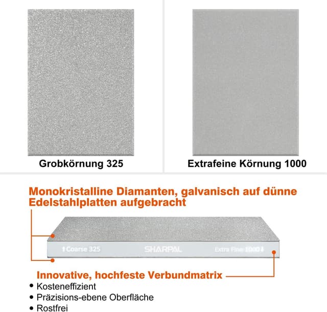 Detalle 2 de SHARPAL 168H Diamant Schleifstein 200 x 75
