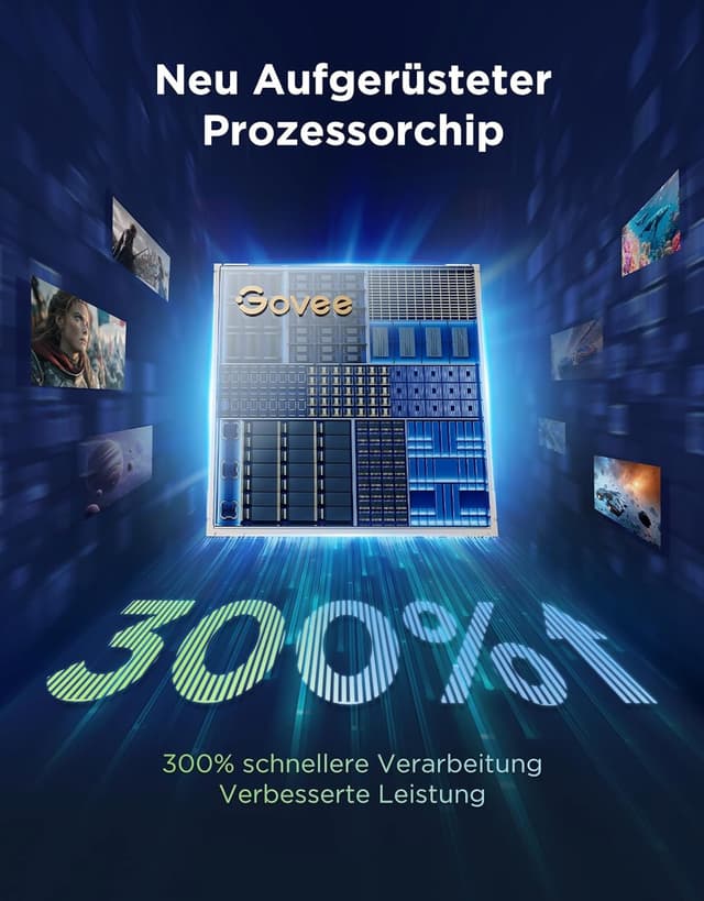 Detalle 2 de Govee TV Hintergrundbeleuchtung 3 Pro mit HDR-Dreifachkamera (5M, 75 LEDs/m) für 75–85 Zoll